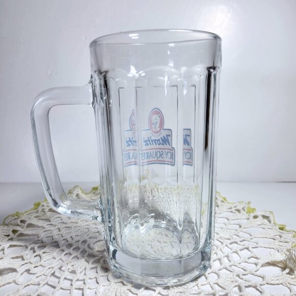 Vintage Original Moritz Icy Squares Promotional Glass Beer Mug Rare - Picture 4 of 8